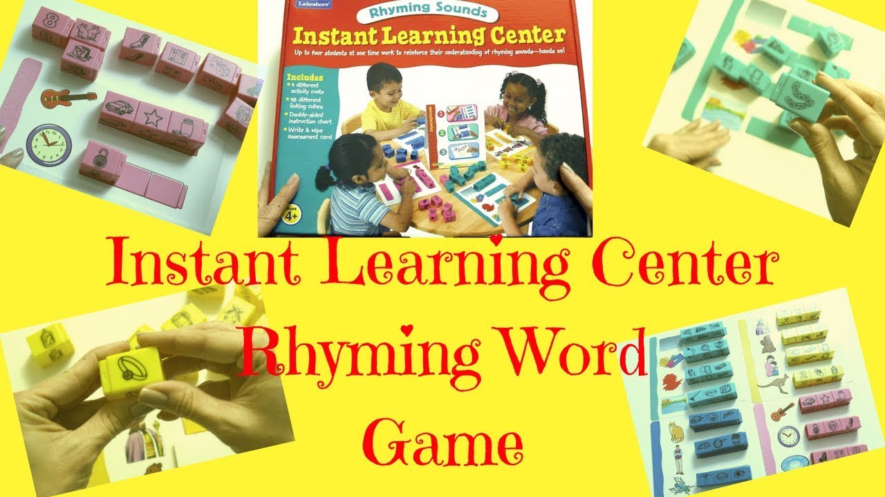 Instant Learning Rhyming Game Kids Learning Videos - YouTube