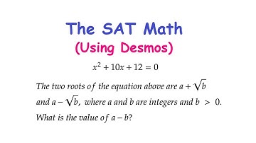 Digitale SAT Wiskunde - Een probleem met een kwadratische vergelijking met irrationale wortels op...