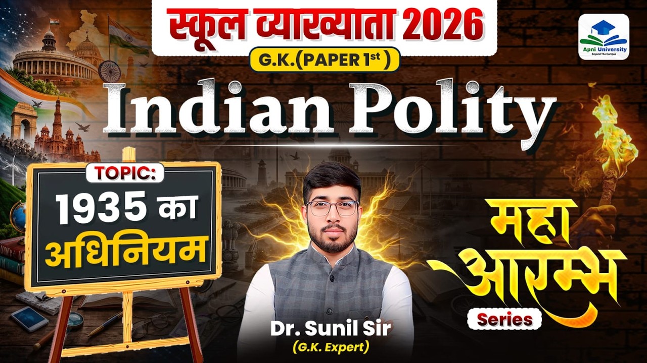 RPSC School Lecturer 2026 GK | Indian Polity |1935 का अधिनियम | Government of India Act 1935
