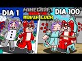 Sobreviv 100 das siendo cazado por mi novia loca en minecraft hardcore