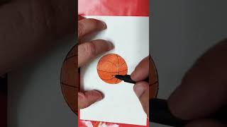 رسم كرة السلة basketball 🏀 سهل خطوة بخطوة