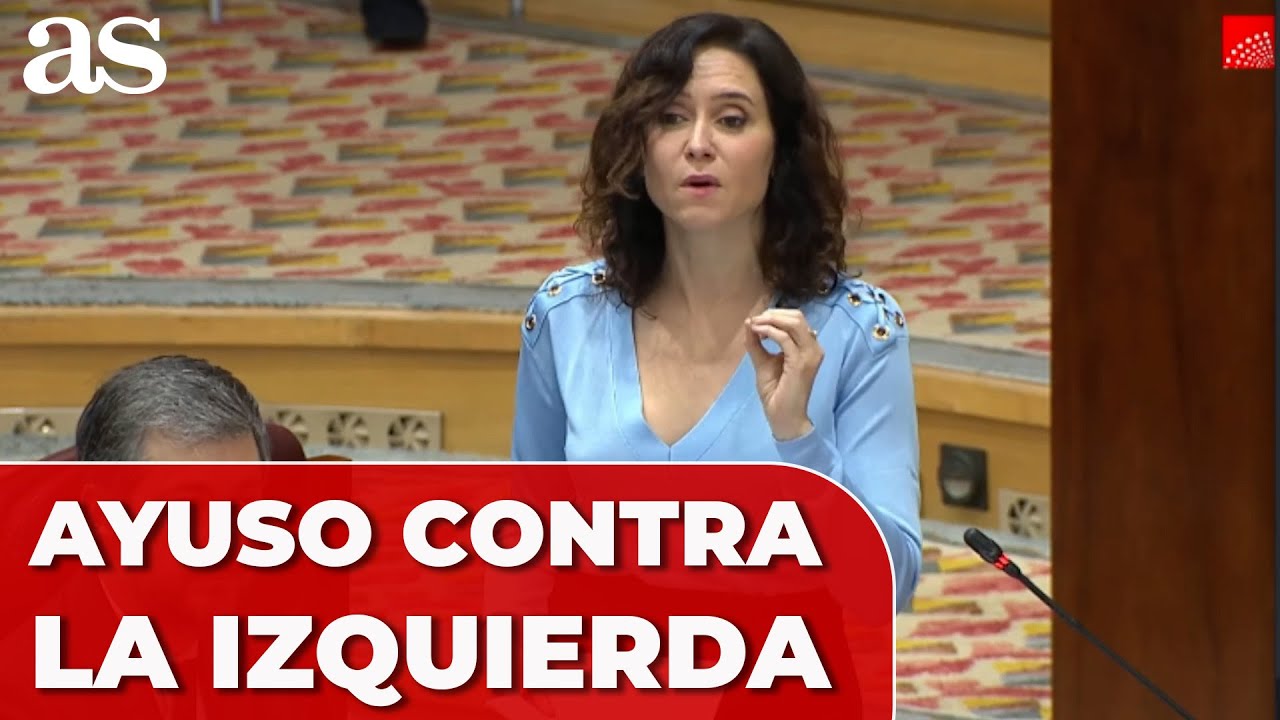 La CRÍTICA de AYUSO a la IZQUIERDA con motivo del 8M - YouTube
