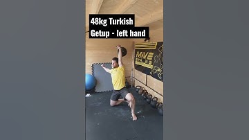 48kg Turkish Getup - left hand. #strong #kettlebell #training
