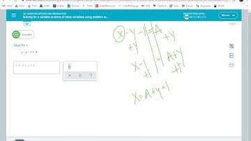 Solving for a variable in terms of other variables using addition or subtraction: Advanced