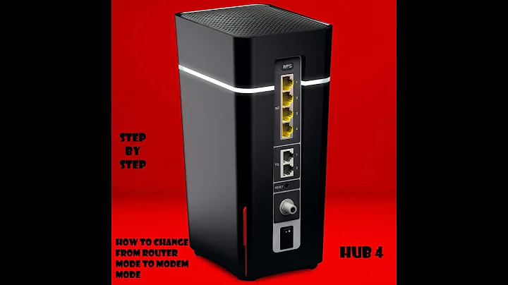 HOW TO - Virgin Media - Hub 4 - modem mode so you can connect your own router as fast as possible