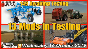 Mod Hub Update Giants Mods in Testing list fs19  farming simulator 19