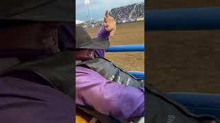 Jacek Frost goes 87.5 in the bareback at the Santa Maria Elks Rodeo #broncriding #rodeo