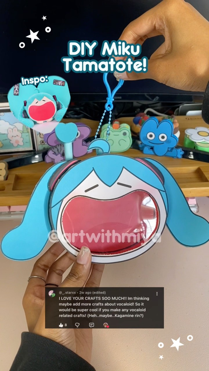 DIY Miku Tamatote! 🎸💙🎶 #miku #vocaloid #itabag #pins #diycrafts