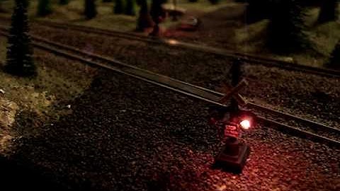 Model Train Layout Crossing Signals & Sound - N scale