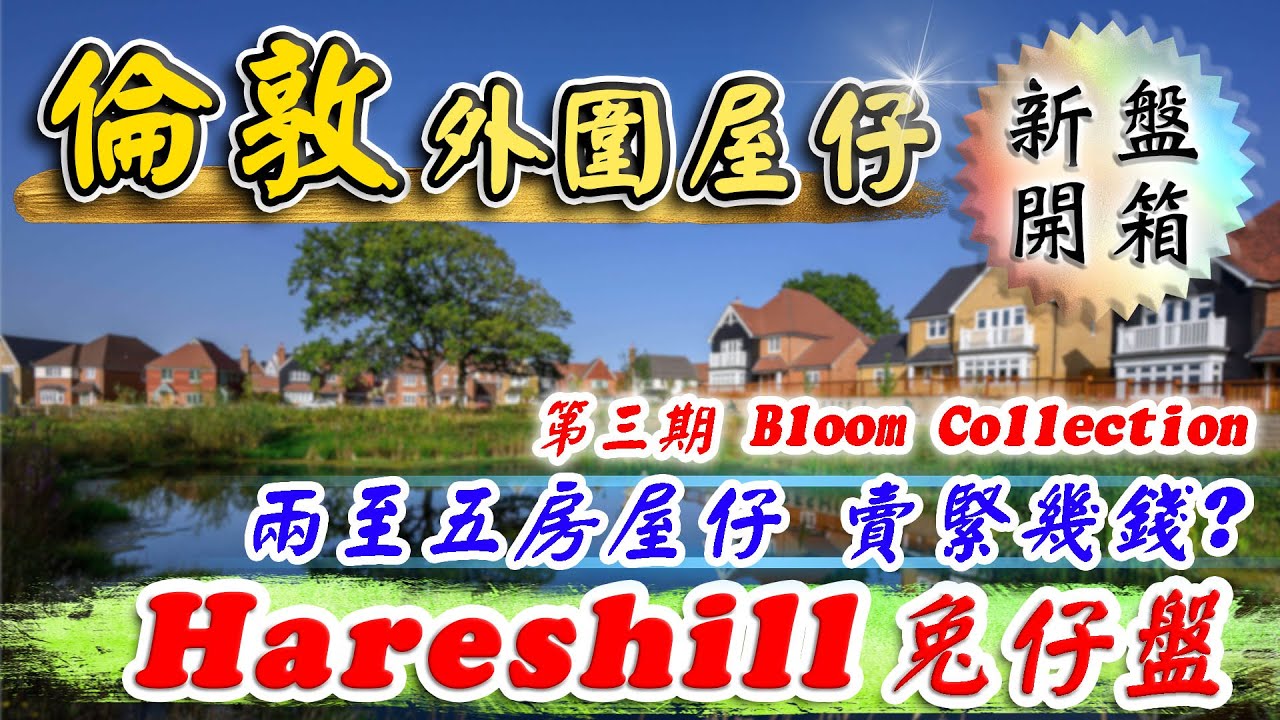 倫敦外圍 屋仔盤｜Hareshill｜第三期 Bloom Collection｜Fleet, Hampshire｜漢普郡新盤｜獨立屋 半獨立屋 ...