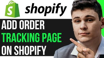 ADD ORDER TRACKING PAGE ON SHOPIFY (UNDER 5 MINUTES)