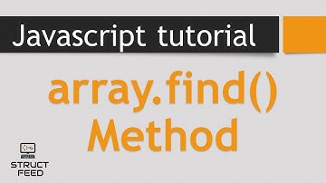 Find Method in JavaScript Arrays