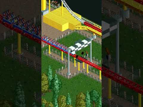 Top Thrill Dragster in Rollercoaster Tycoon! #amusementparkride #cedarpoint #rollercoastertycoon