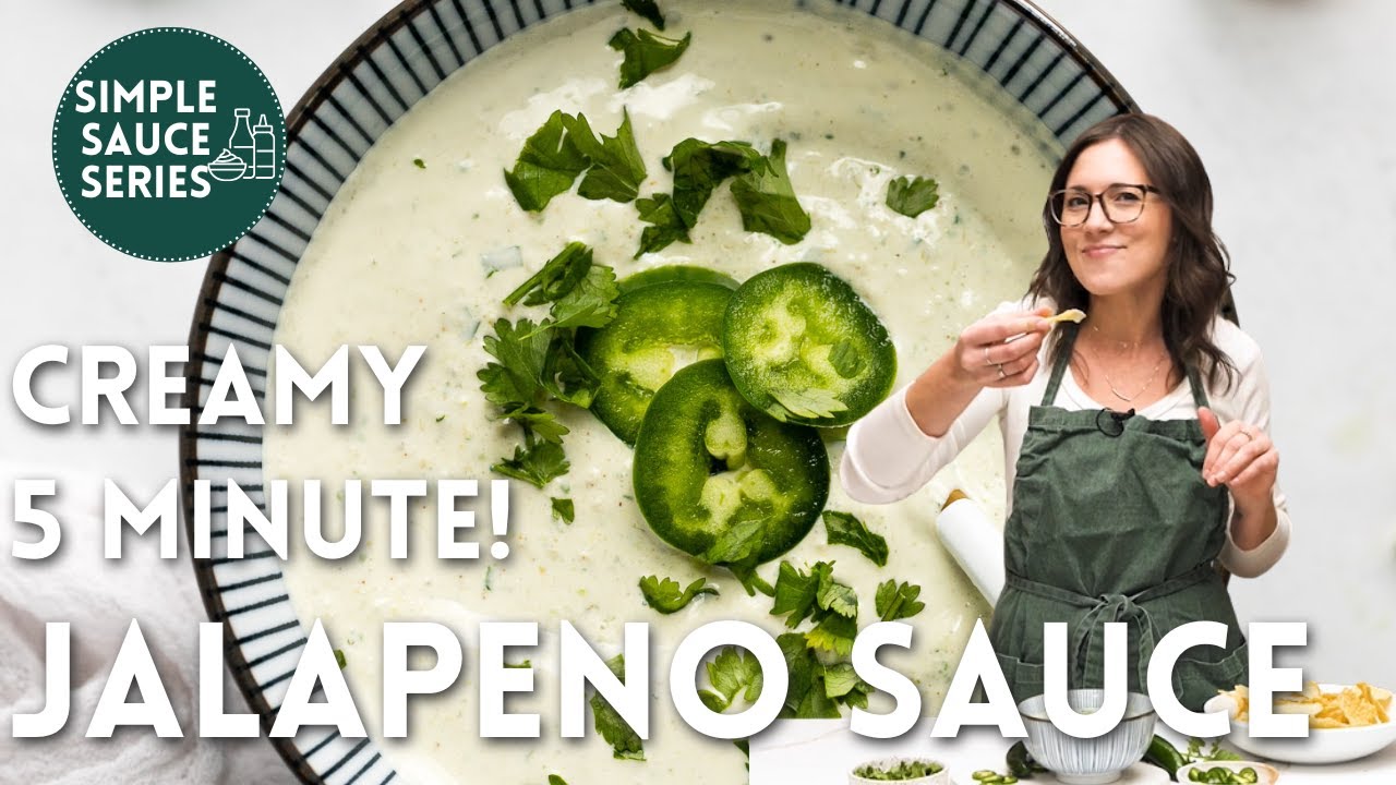 5-Minute Creamy Jalapeno Sauce (SO EASY!) - YouTube