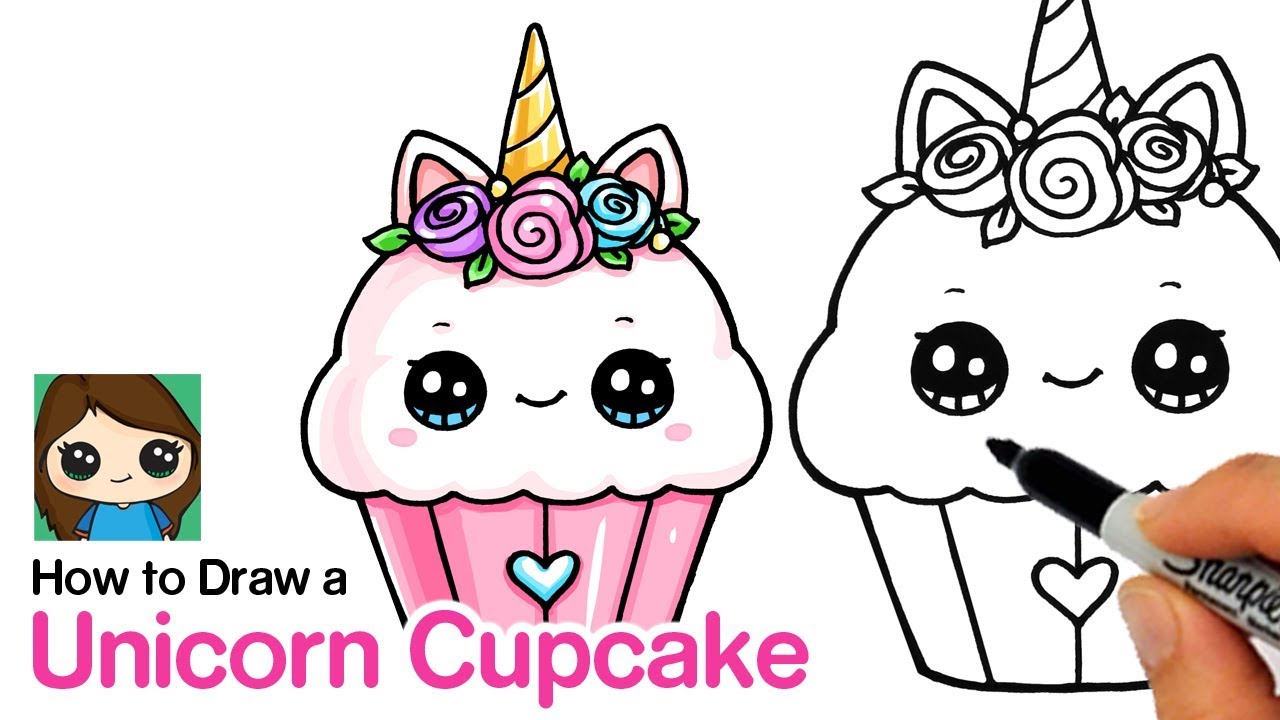 cute cupcake drawing