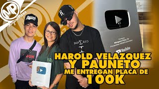 VLOG: Harold Velázquez y Pauneto me entregan placa de 100k en mi cumpleaños SORPRESA!