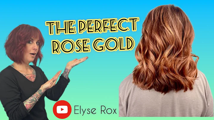 The perfect rose gold foilayage
