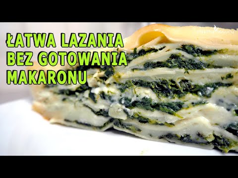 Wideo: Wegetariańska Lasagne Ze Szpinakiem