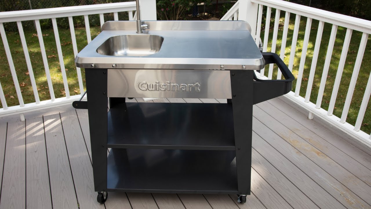 Cuisinart CPT-194 Outdoor Stainless Steel Grill Prep Table