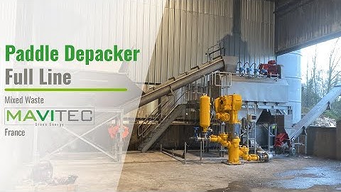 Mavitec Paddle Depacker - Mixed Waste - Lille, France