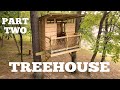 Ultimate Real Tree House / Tree Fort Build - Part 2 - Front Porch and Wall Construction