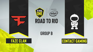 CS:GO - FaZe Clan vs. c0ntact Gaming [Inferno] Map 1 - ESL One Road to Rio - Group B - EU