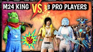 NO GYRO M24 KING IS BACK ? 3 PRO CONQUEROR PLAYERS VS MACAZ | IPAD PRO 6-FINGERS CLAW HANDCAM