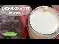 Cómo hacer DESODORANTE NATURAL en CREMA/Receta casera/opción VEGANA/ homemade DEODORANT