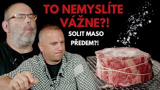 SOLÍME STEAK PŘEDEM! Boříme mýty s @pipMaster | Reverse sear Rib Eye steaku