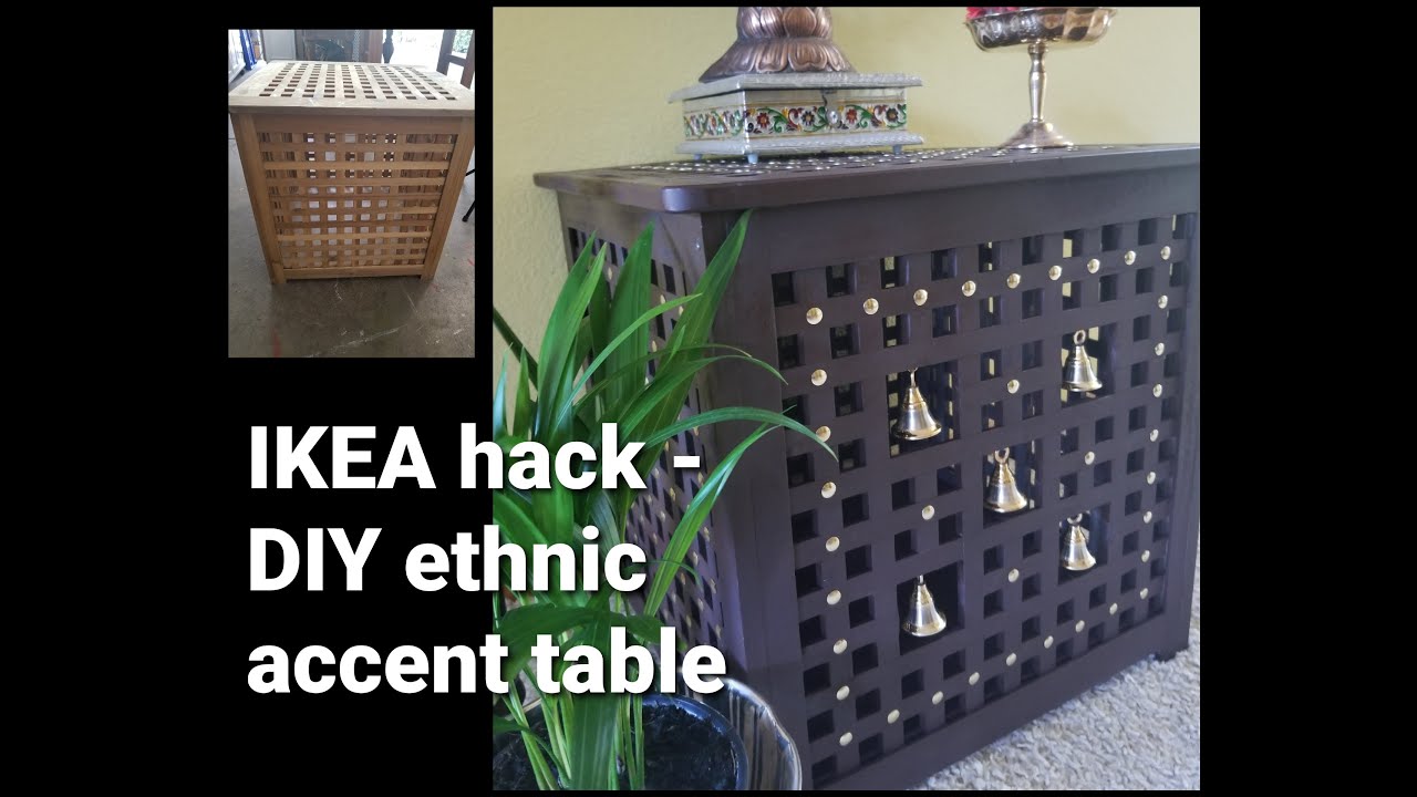 ikea-hack-diy-ethnic-accent-table-using-spray-paint-youtube