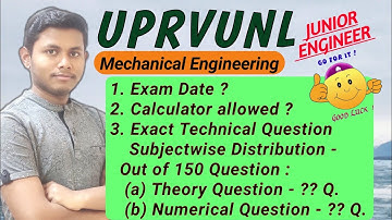 2016-II Shift | UPRVUNL Mechanical Syllabus 21 | Complete Distribution of Question |UPRVUNL SYLLABUS