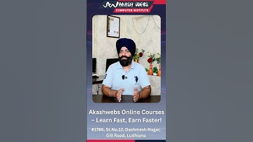 Akashwebs Online Courses – Learn Fast, Earn Faster!#LearnComputerOnline#akashwebs #computercourse