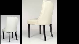 2 Ac Pacific D-006 Beige Fabric Dining Chairs