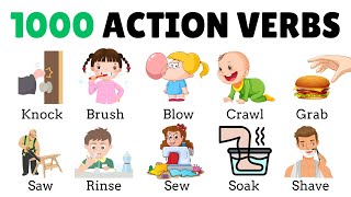 1000 Action Verbs | Common Action Verbs in English | Part 2 | English Vocabulary with Picture |