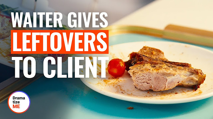 WAITER GIVES LEFTOVERS TO CLIENT | @DramatizeMe