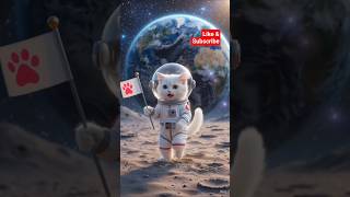Astronaut kitty #cat #ai #entertainment #educational #fun #ytshorts