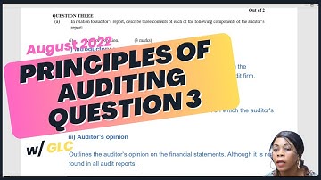 ATD PRINCIPLES OF AUDITING AUGUST 2022 Q3