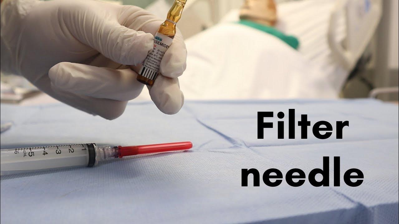 crash cart 14 filter needle use for glass ampoule YouTube