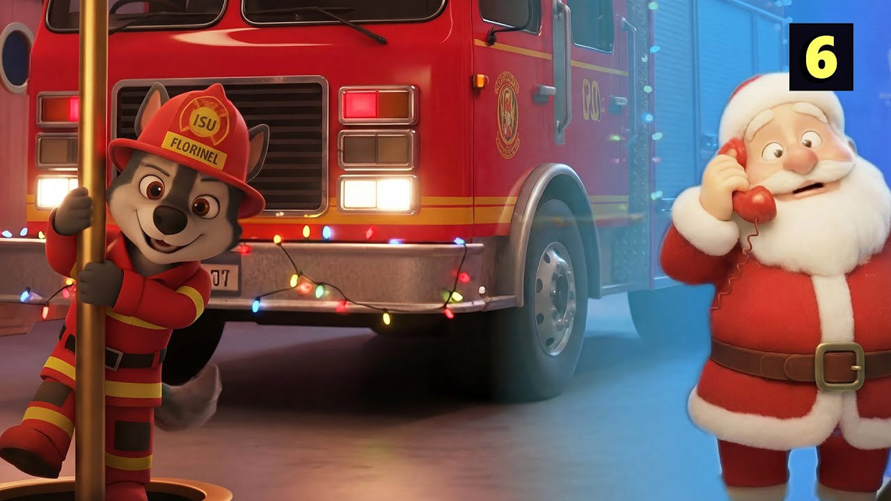 Pompierul Florinel 🚒 - Nino Nino! Ep. 6: Incendiu de Crăciun | Cântec Animat pentru Copii