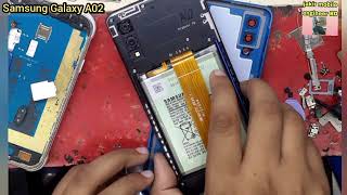 How to Samsung A02 Remove Back Cover -A02 Buttery Replacement A02 LCD screen Replacement #A02