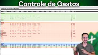 Como fazer Planilha Mensal de Gastos com Resumo Mês a Mês | Passo a Passo | Vitalício!