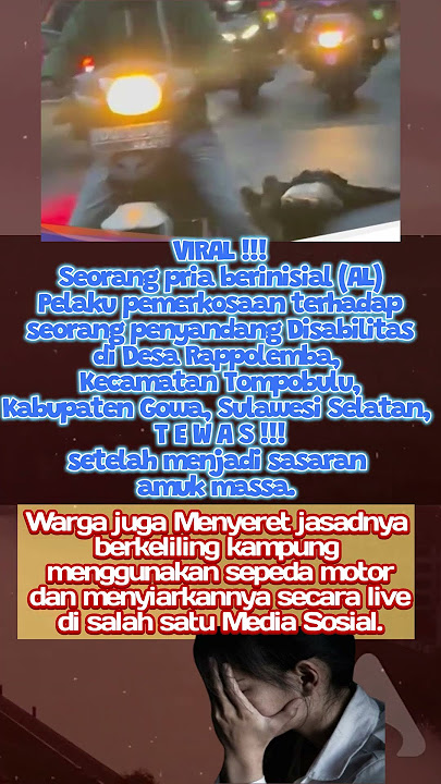 VIRAL !!! MAYAT DI SERET PAKAI MOTOR | #shorts #berita #medsos