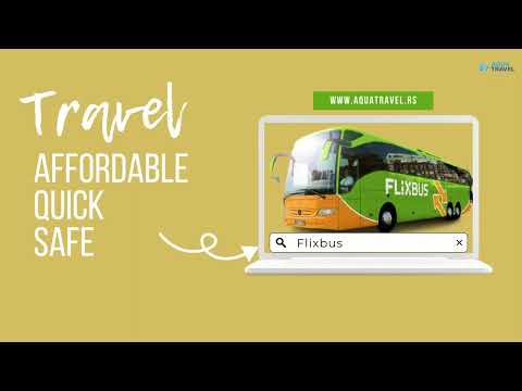 Travel through Europe by bus - Flix Bus - Book at Aqua Travel agency