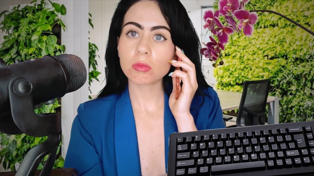 Asmr Recepcionista Antipática / Asmr Sonido de Teclado ⌨️