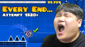 DORAMI vs EVERY END🔥 (TOP 5 CUBE-ONLY EXTREME DEMON) By MindCap and more | Geometry Dash 2.2