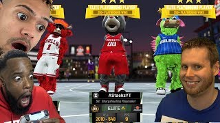 3v3 Youtubers vs 99 Overall Mascots Challenge! with 2Hype & Troydan NBA 2K19