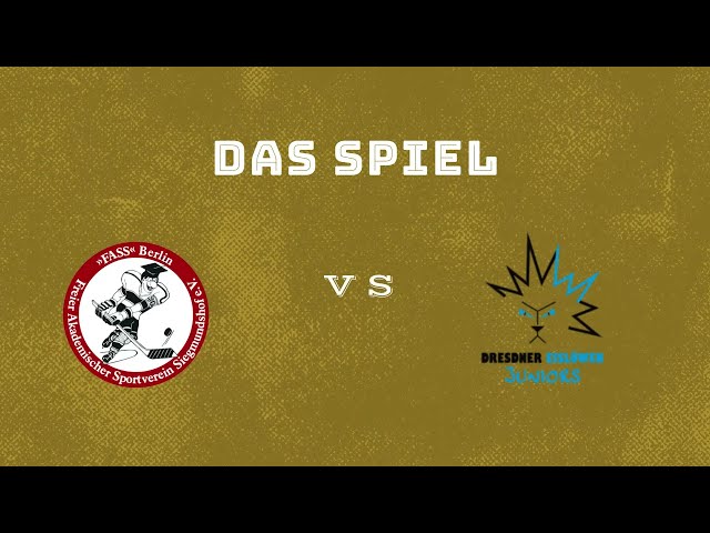 Spielzusammenfassung FASS Berlin vs Dresdner Eislöwen Juniors