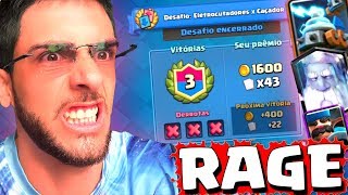 RAGE DESAFIO ELETROCUTADORES X CAÇADOR NO CLASH ROYALE