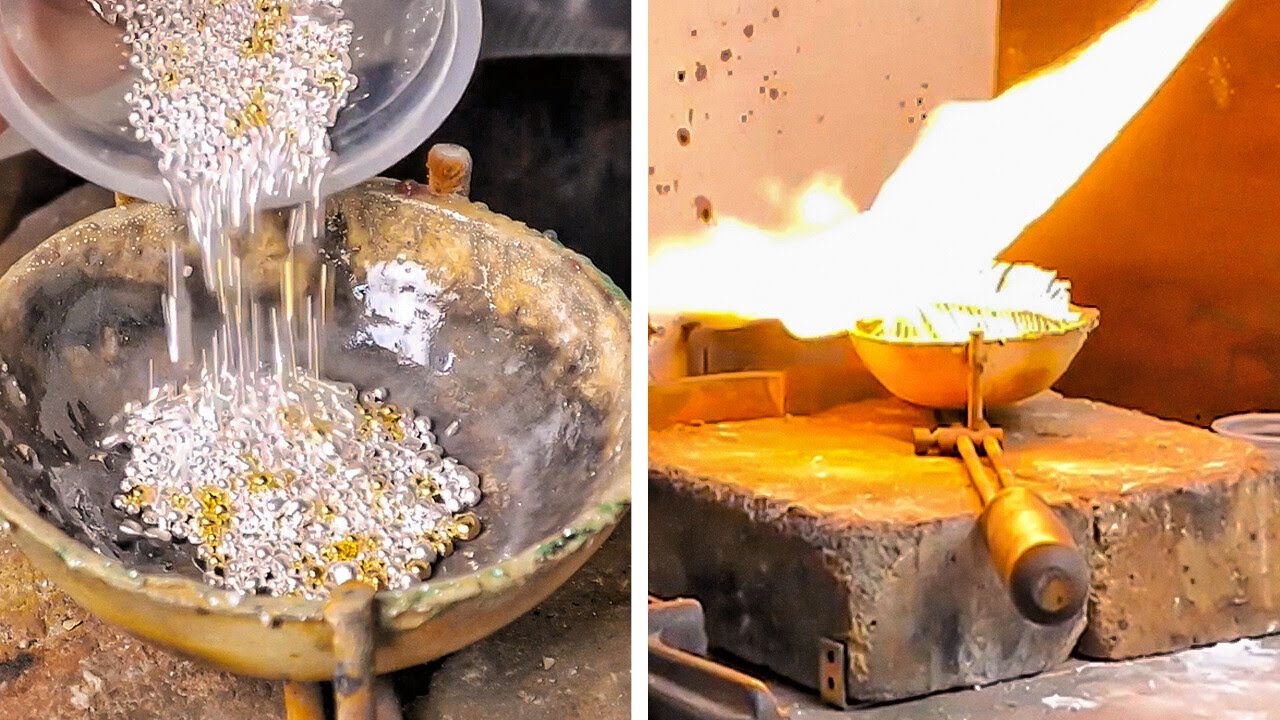 УДИВИТЕЛЬНЫЙ ПРОЦЕСС ИЗГОТОВЛЕНИЯ ЮВЕЛИРНЫХ ИЗДЕЛИЙ НАСТОЯЩИМИ ...