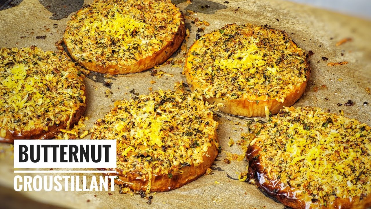 TRANCHES DE BUTTERNUT CROUSTILLANTES - Recette végétarienne-